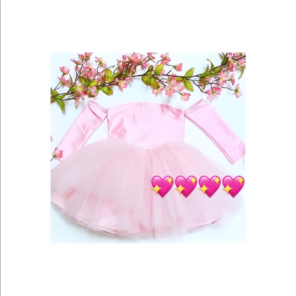 KIDS TULLE STRAPLESS DRESS
